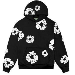 Black and white Denim tears hoodie